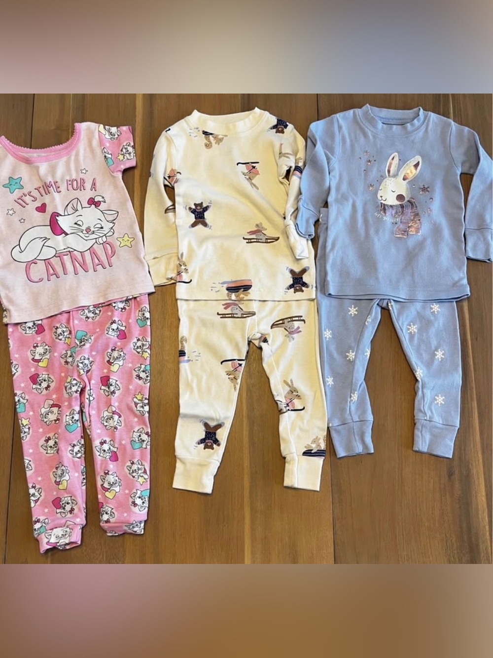 Carters girls 9-12 month pajama sets